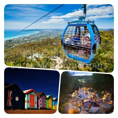 | 摩寧頓半島一日遊 | Mornington Peninsula | Arthurs Seat Eagle | 彩色小屋 | brighton beach bathing boxes |